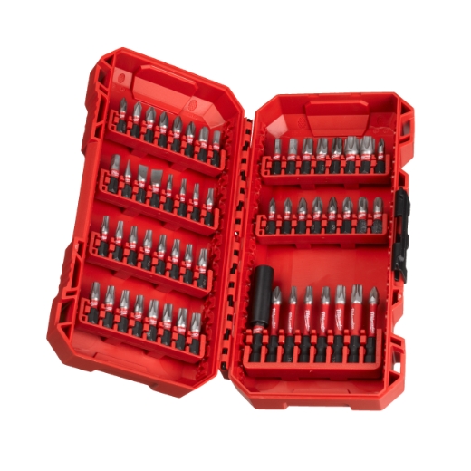 MILWAUKEE 56-tlg. Set in PACKOUT kompatibler Kassette SHOCKWAVE Set Schrauben