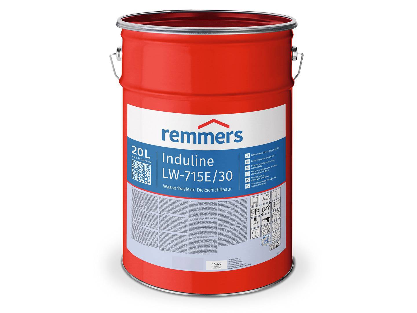 REMMERS Induline LW-715E farblos UV+ tuchmatt 20 l