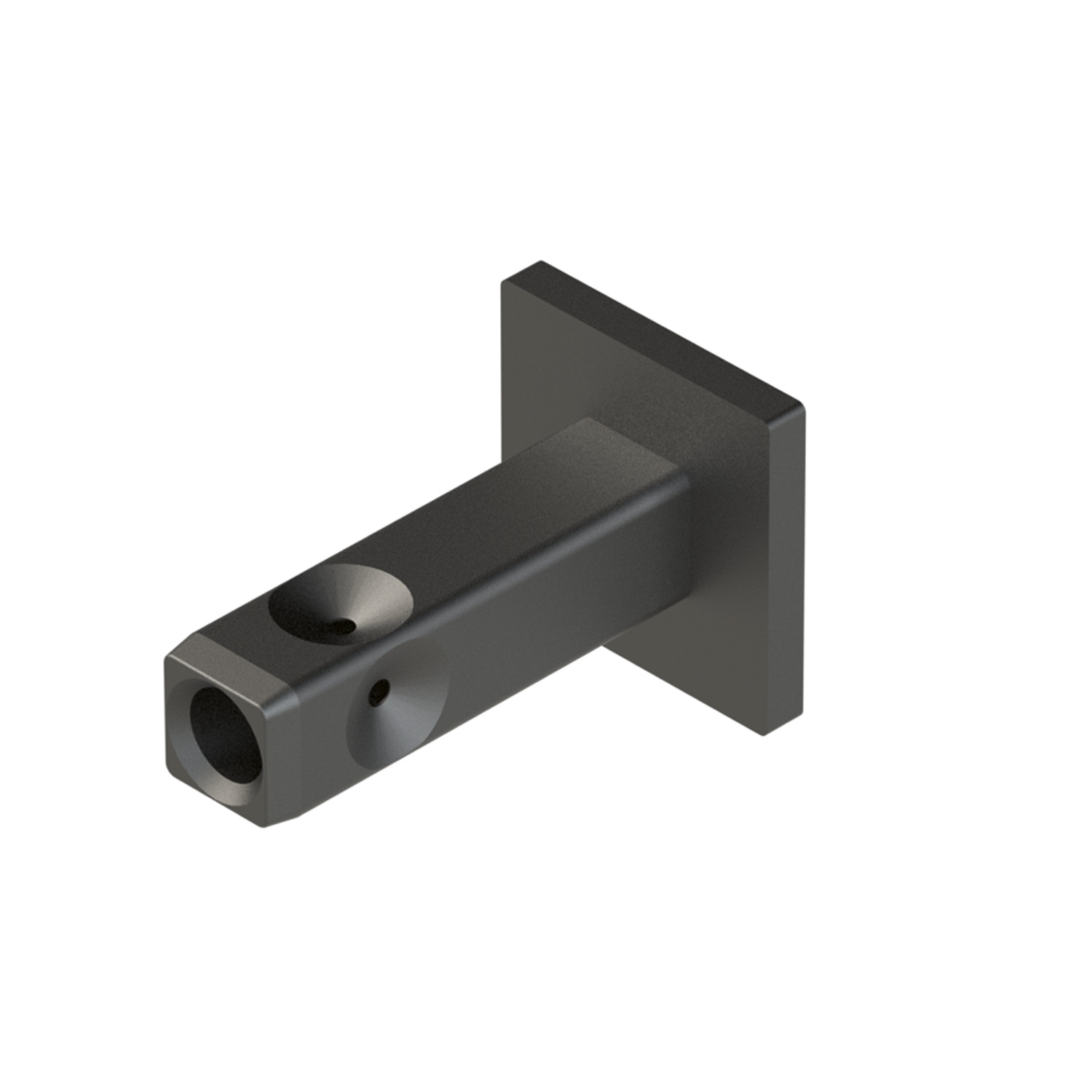 HETTICH Cadro Wand- / Bodenbefestigung 18 x 18 mm schwarz matt, 9303942