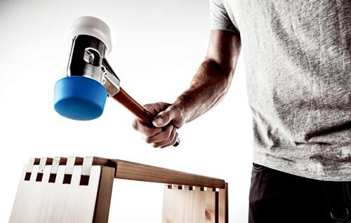 HALDER Schonhammer SIMPLEX L.330mm Kopf-D.50mm weich/mittelhart HO