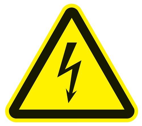 PROMAT Warnzeichen ASR A1.3/DIN EN ISO 7010 200mm Warnung vor Spannung Folie