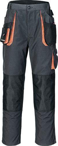 TERRAX Herrenhose Gr.56 dunkelgrau/schwarz/orange TERRATREND