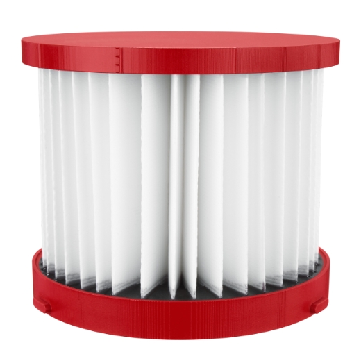MILWAUKEE für M18VC2, M18FPOVCL, M12FVCL Filterelement (HEPA-Filter) für Trockenanwendungen, auswaschbar