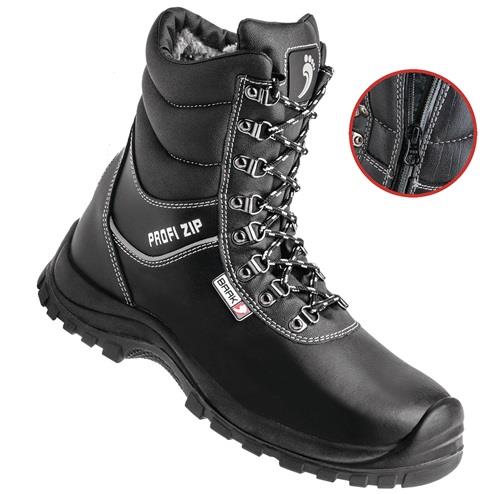 BAAK Sicherheitswinterstiefel Magnus-Profi Gr.43 schwarz Leder glatt