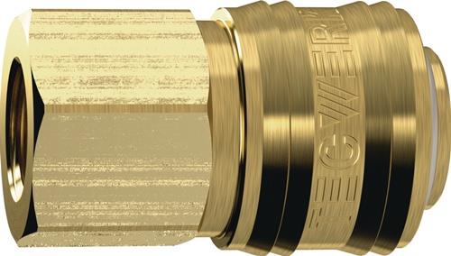 TECWERK Schnellver.Kup.DN 7,2,IG MS blk Gew.G 1/4 Zoll 11,89mm TECWERK