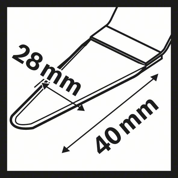 BOSCH HCS Universalfugenschneider AIZ 28 SC, 40 x 28 mm, 1er-Pack