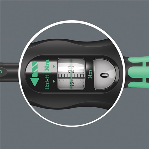 WERA Drehmomentschlüssel Click-Torque A 6 1/4 Zoll 2,5-25 Nm WERA