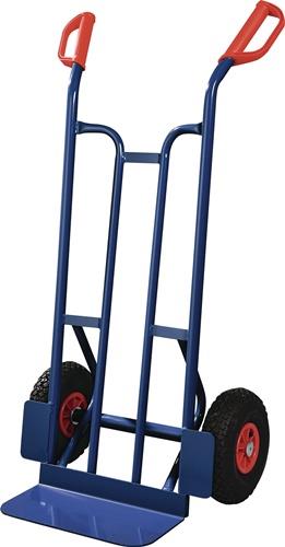Sackkarre Höhe 1150 mm Schaufel-L150xB400mm saphirblau, RAL 5003 TECWERK