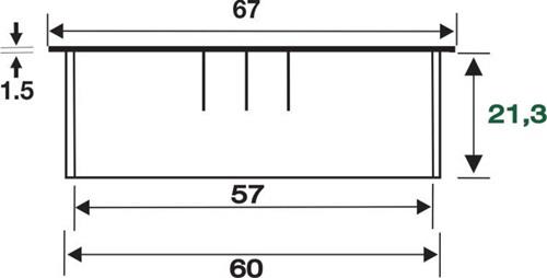 BMB Kabeldf.EXIT R Zamak VA Optik EL.-D.60mm BMB