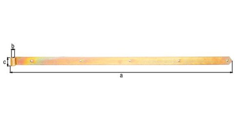 GAH Ladenband L.1200x16x45mm S.5mm STA galv.verz.d.pass.D.16mm rd GAH GAH Ladenband L.1200x16x45mm S.5mm STA galv.verz.d.pass.D.16mm rd GAH