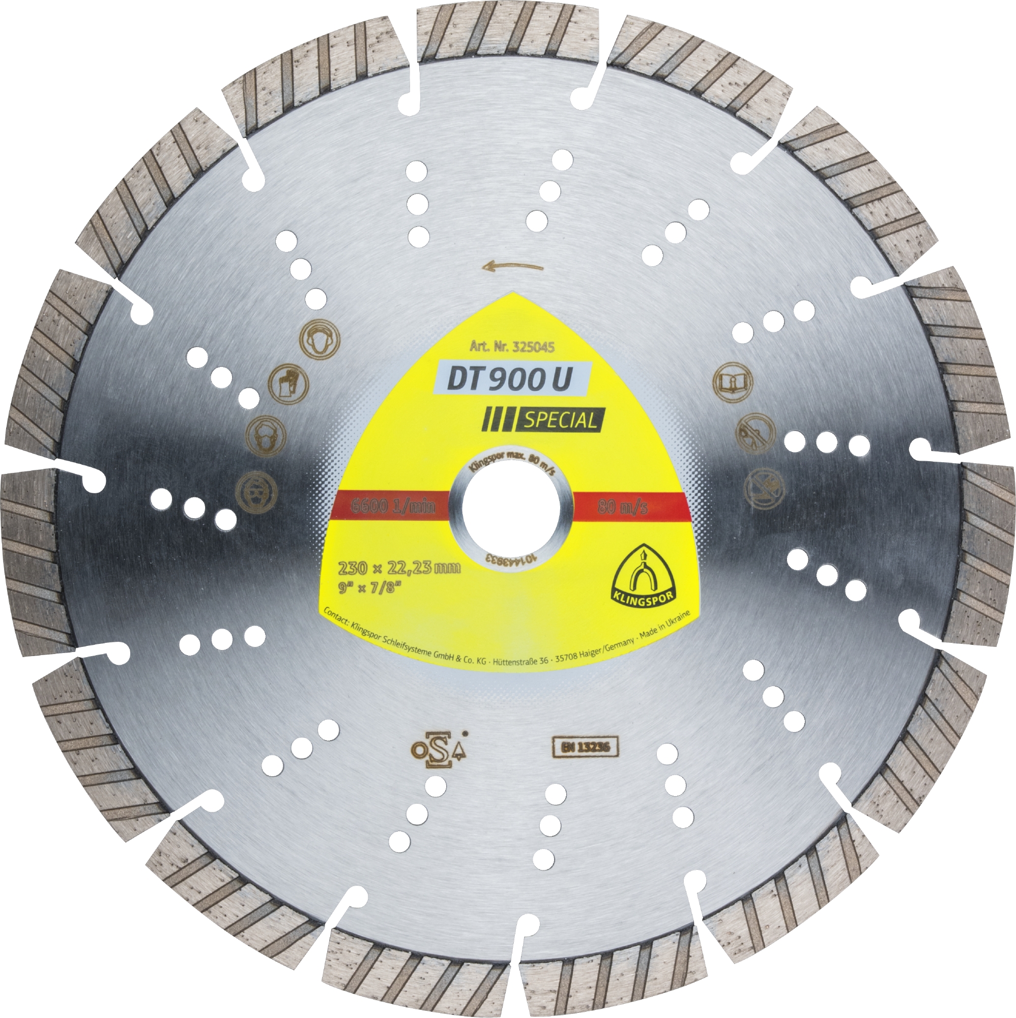 KLINGSPOR Diamanttrennscheibe DT 900 U Special, 115 x 22,23