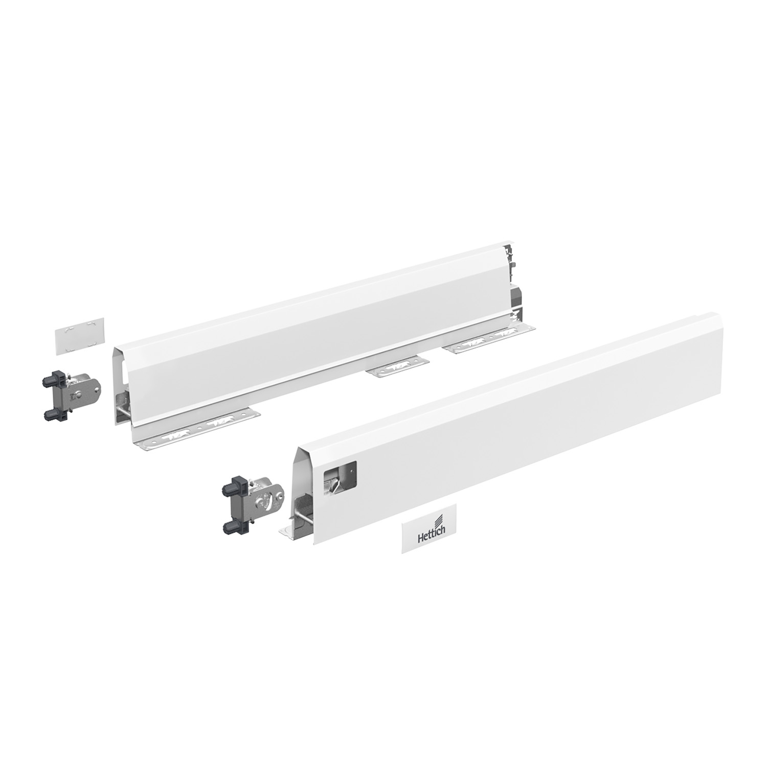 HETTICH Set Zarge ArciTech, 94 mm / 300 mm, weiß, links und rechts, 9149262