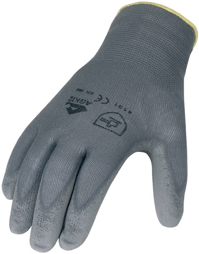 ASATEX Handschuhe Gr.8 grau EN 388 PSA II Nyl.m.PU ASATEX