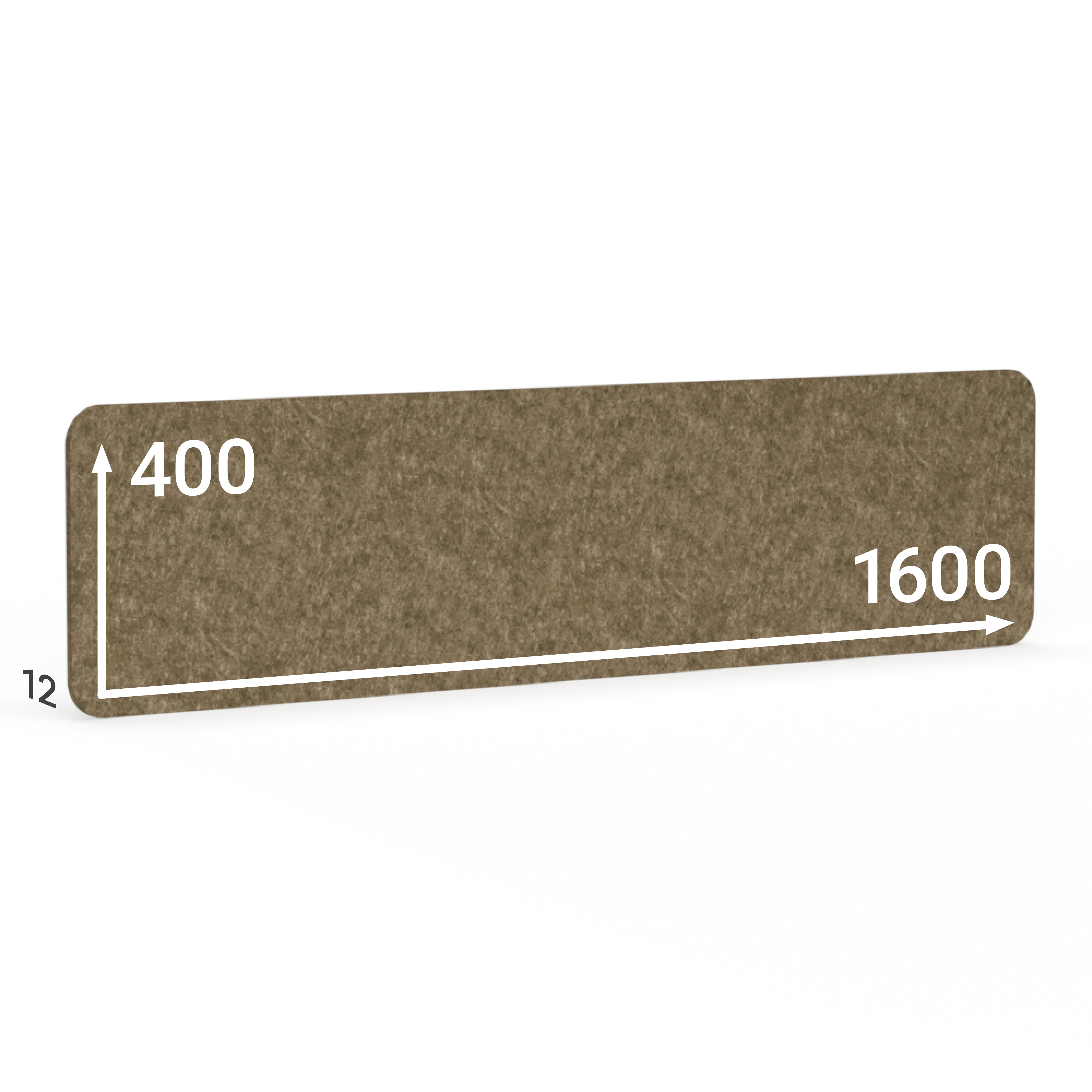 BMB AKUSTIX Vario eco, HxBxS: 400x1600x12 mm, Braun, AV39