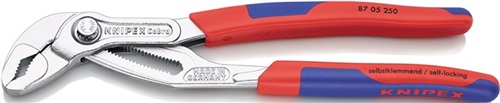 KNIPEX Wasserpumpenzange Cobra® L.300mm Spann-W.60mm verchr.Mehrkomp.-Hülle KNIPEX