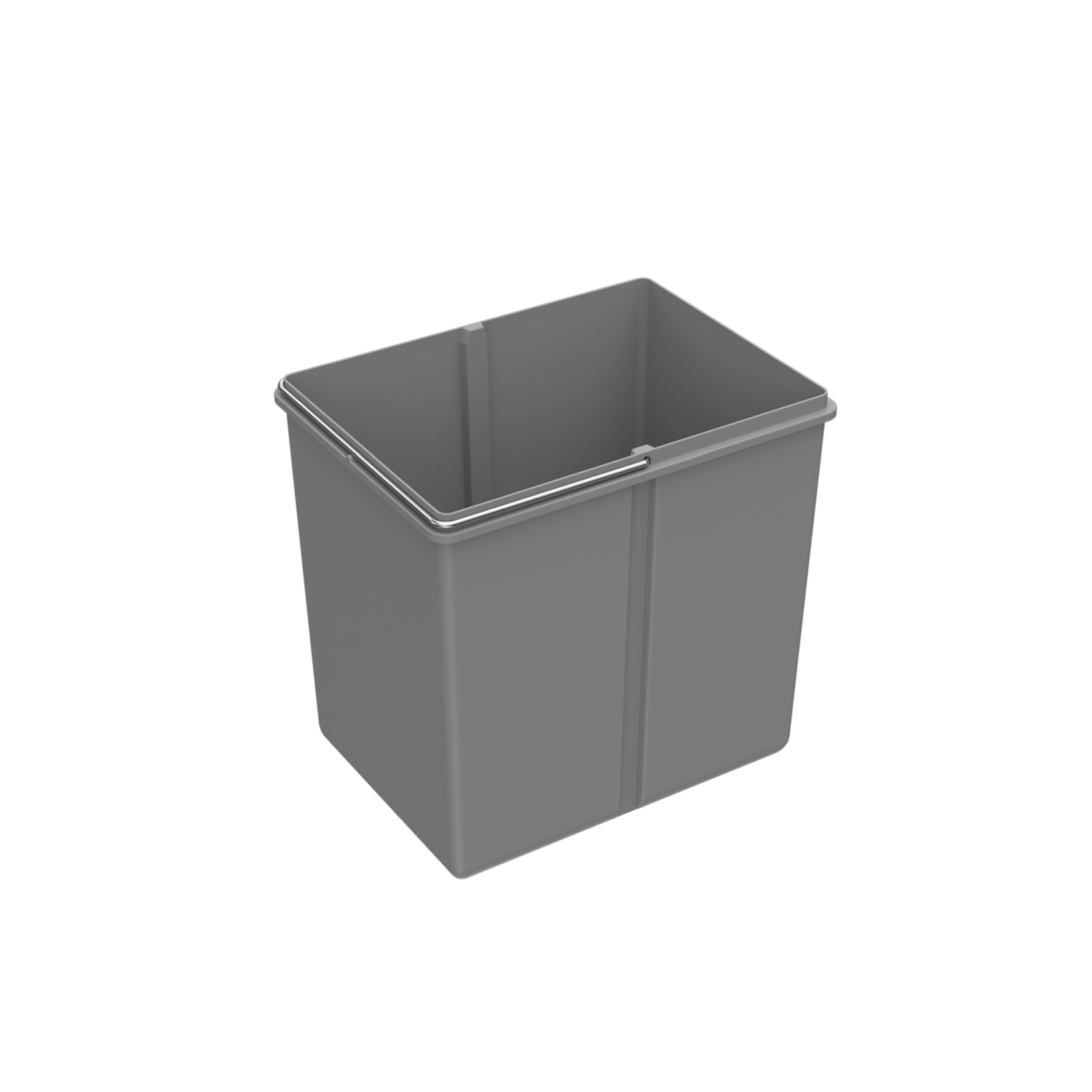 HETTICH Bin.it Duo II 400, 16 l, Kunststoff grau, 225 x 305 x 290 mm, 9080022