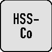 PROMAT Schaftfräser DIN 844 TypN D.10mm Einsatz-L.53mm HSS-Co8 Weldon