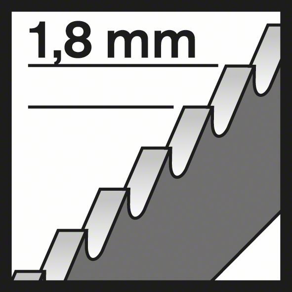 BOSCH Stichsägeblatt T 318 BF Flexible for Metal, 3er-Pack