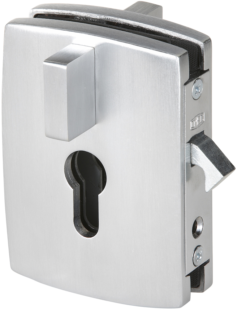 HERMAT Ganzglastürschloss 6903.Z, Aluminium HERMAT Ganzglastürschloss 6903.Z, Aluminium