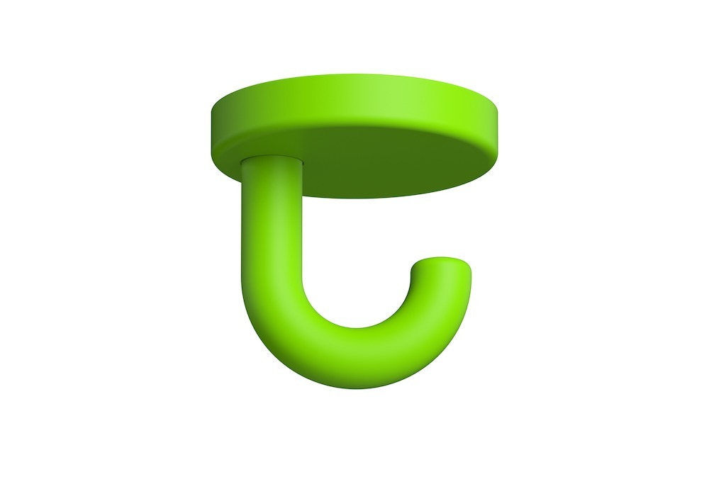 HEWI Deckenhaken 477.90B040, Polyamid, 477.90B040 74