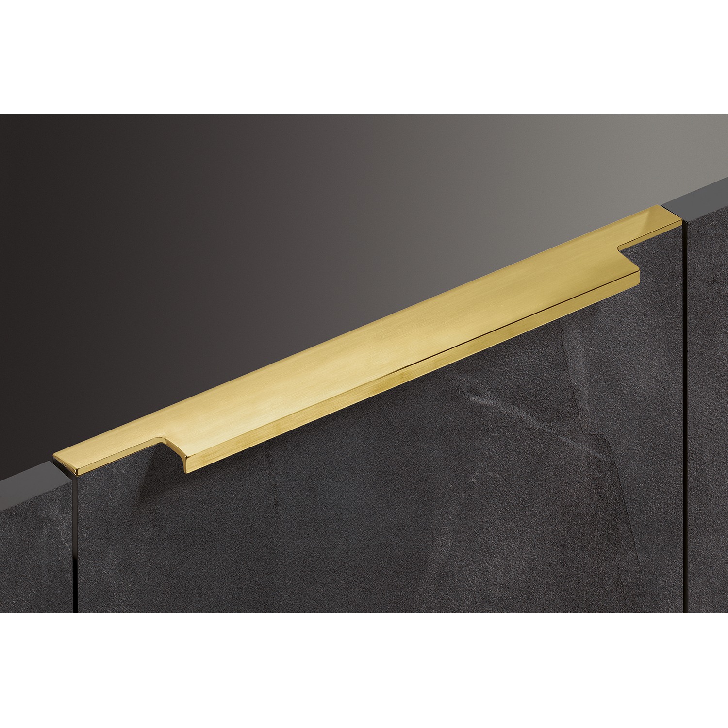 HETTICH Griffleiste Lamezia, L 395 mm, B 39 mm, Gold Optik matt gebürstet, 9265987