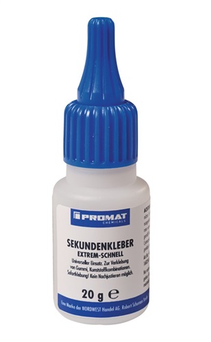 PROMAT CHEMICALS Sekundenkleber extrem schnell 20g farblos Flasche PROMAT CHEMICALS