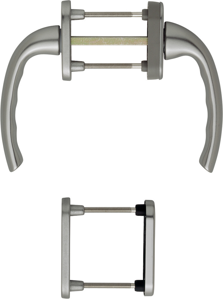 HOPPE® Fenstertürgriffgarnitur Tôkyô 0710RH/66N, Aluminium HOPPE® Fenstertürgriffgarnitur Tôkyô 0710RH/66N, Aluminium