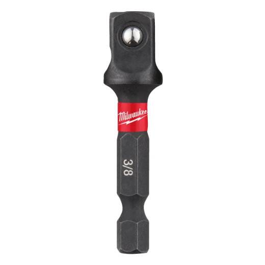 MILWAUKEE 1/4" Sechskant auf 3/8" Vierkant Steckschlüsseleinsatz SHOCKWAVE 50 mm