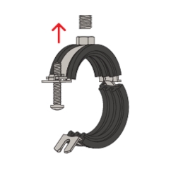 FISCHER Gelenkrohrschelle FGRS 40-44