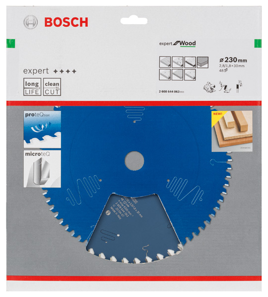 BOSCH Kreissägeblatt Expert for Wood, 230 x 30 x 2,8 mm, 48