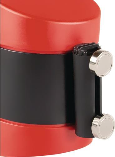 EICHNER Gurtkassette rot f.Gurt-L.4,6m rot/schwarz beids.magn.