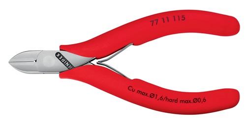 KNIPEX Elektronik-Seitenschneider L.115mm Form 1 Facette ja Ku.-Überzug