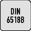 ALPEN Viertelkreisprofilfräser DIN 6518B TypN R.3mm D.12mm HSS-Co Weldon
