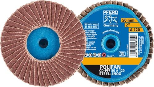 PFERD Fächerschleifscheibe COMBIDISC-Mini-POLIFAN D.50mm K.120 19100min-¹ PFERD