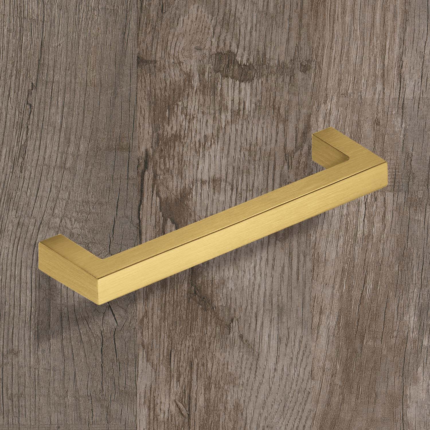 HETTICH Griff Tornea, Bohrabstand 192 mm, L 202 mm, B 10 mm, H 32 mm, Gold Optik matt gebürstet, 9347593