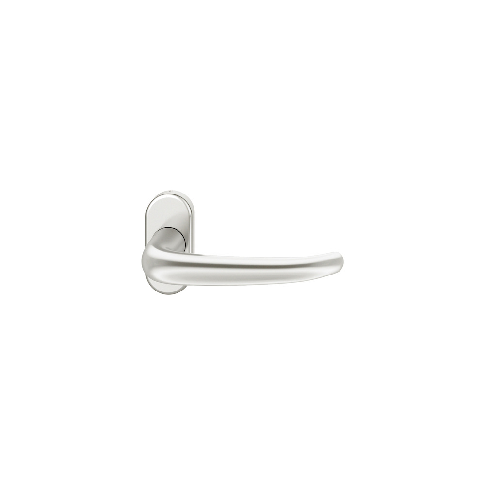 FSB Drücker-Halbgarnitur ohne Schlüsselrosette 09 1023, oval, VK 8 mm, Aluminium