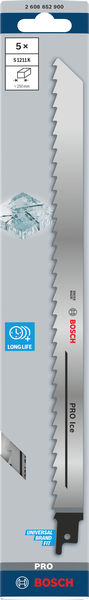 BOSCH Säbelsägeblatt S 1211 K, Special for Ice, 5er-Pack