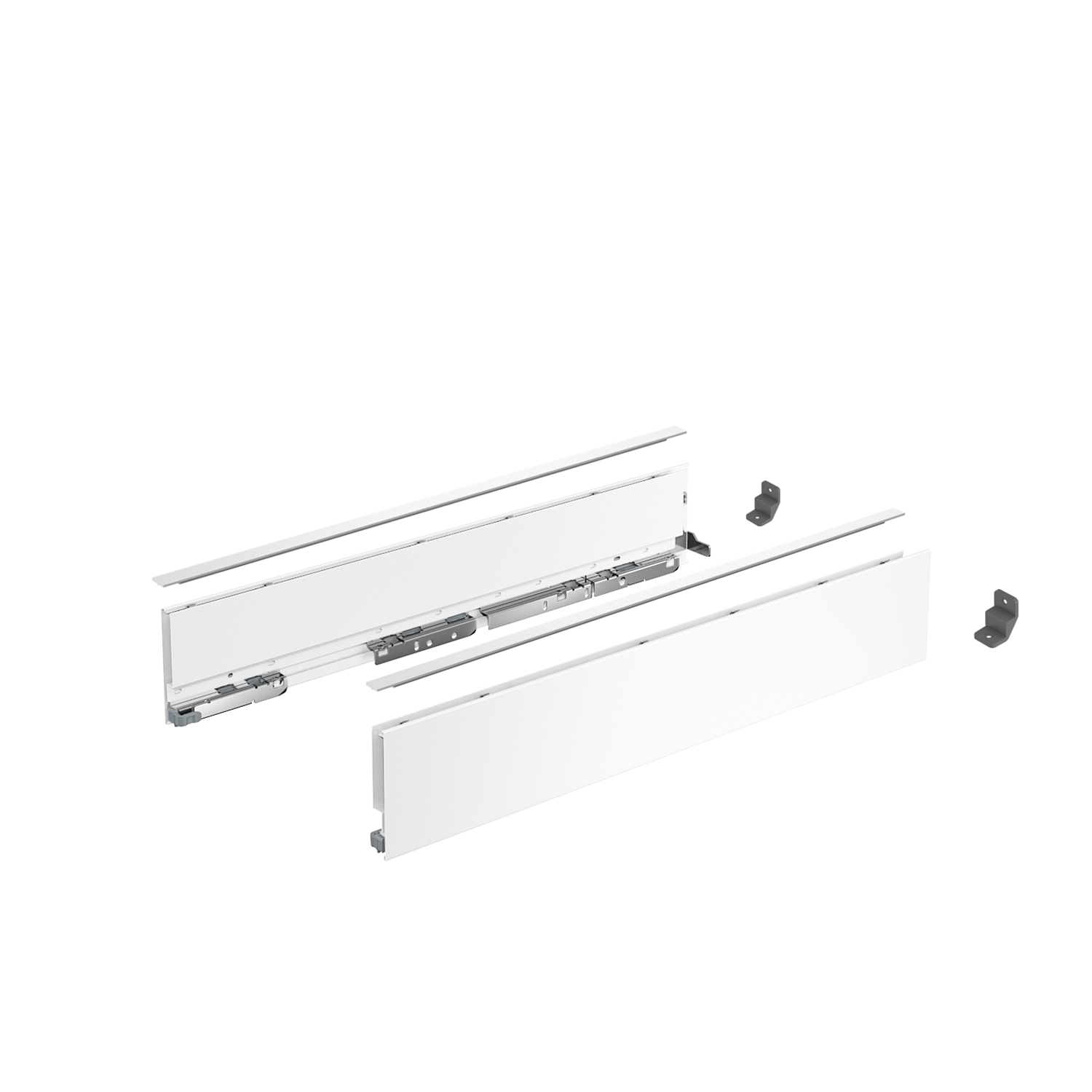HETTICH AvanTech YOU Set Zarge, Höhe 101 mm x NL 600 mm, weiß, links und rechts, 9353390