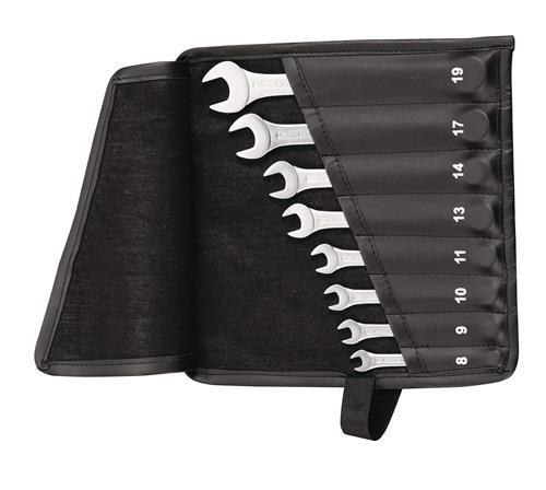 TECWERK Ringmaulschlüsselsatz 22-tlg.SW 6-36mm Form A CV-Stahl in Rolltasche TECWERK