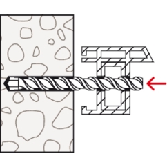 FISCHER Fensterrahmendübel F 10 S 100