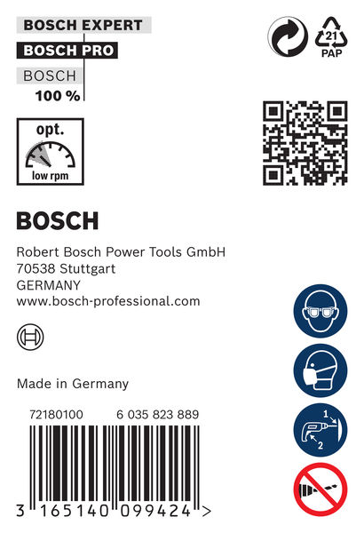 BOSCH Schalungs- und Installationsbohrer, 26 x 600 mm, d 11 mm