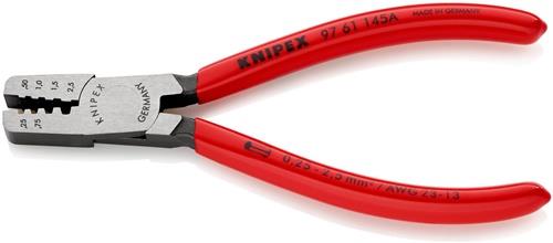 KNIPEX Aderendhülsenzange L.145mm 0,25-2,5 (AWG 23-13) mm² pol.Ku.-Überzug KNIPEX