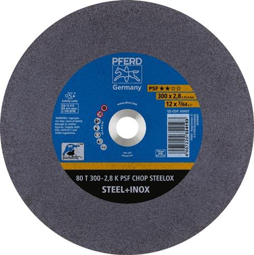 PFERD Trennscheibe PSF CHOP STEELOX D300x2,8mm ger.Stahl/INOX Bohr.25,4mm PFERD