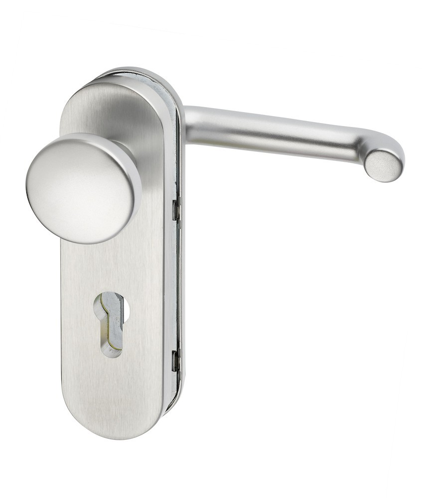 EDI FH Schutz-Wechselgarnitur mit Kurzschild Logo/k 5713/0772, Aluminium