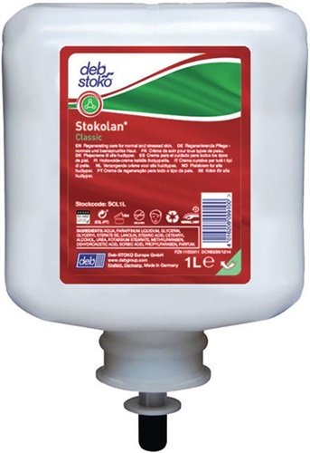 Stokolan Hautpflegecreme Stokolan® Classic 1l leicht parfümiert Kartusche