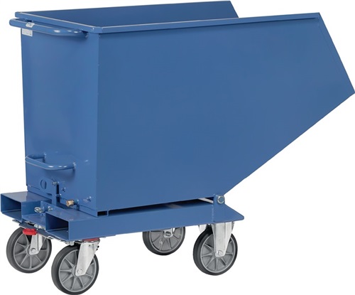 FETRA Muldenkipper Inh.450l L1374xB730xH1072mm brillantblau m.Ablasshahn