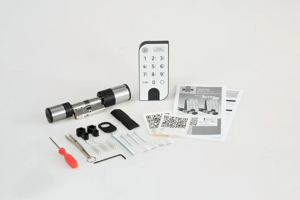 BURG-WÄCHTER Elektronisches Schließsystem, ENTRY easy, 7601 Pincode, m. Tastatur,TS max.118mm, 50601