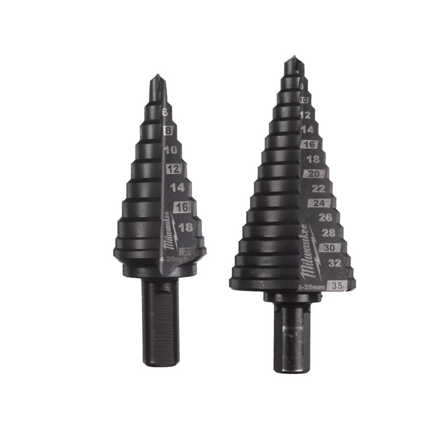 MILWAUKEE 2-teiliges Set Cobalt Stufenbohrer Set