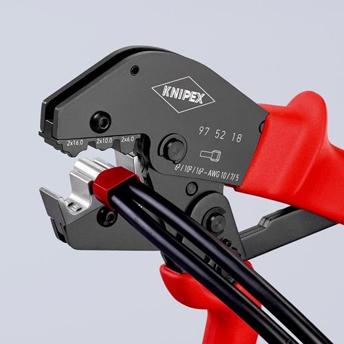 KNIPEX Crimpzange L.250mm 2x6,2x10,2x16 (AWG 2x10,2x7,2x5) mm² KNIPEX KNIPEX Crimpzange L.250mm 2x6,2x10,2x16 (AWG 2x10,2x7,2x5) mm² KNIPEX