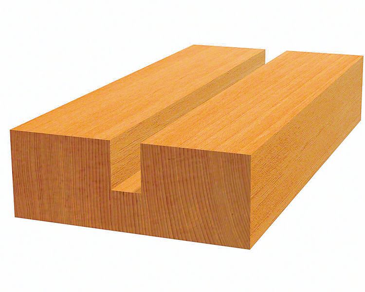BOSCH Nutfräser Standard for Wood, 6 mm, D1 8 mm, L 19,5 mm, G 51 mm